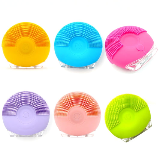 Silicone Sound Wave Vibration Massage Cleansing Bristles Pore Cleaning Beauty Brush, Colour: Green by buy2fix