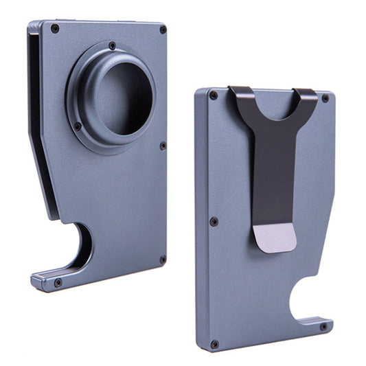 Tracker Card Holder Anti Loss RFID Wallet Card Holder for AirTag(Grey) - Wallet Series by buy2fix | Online Shopping UK | buy2fix