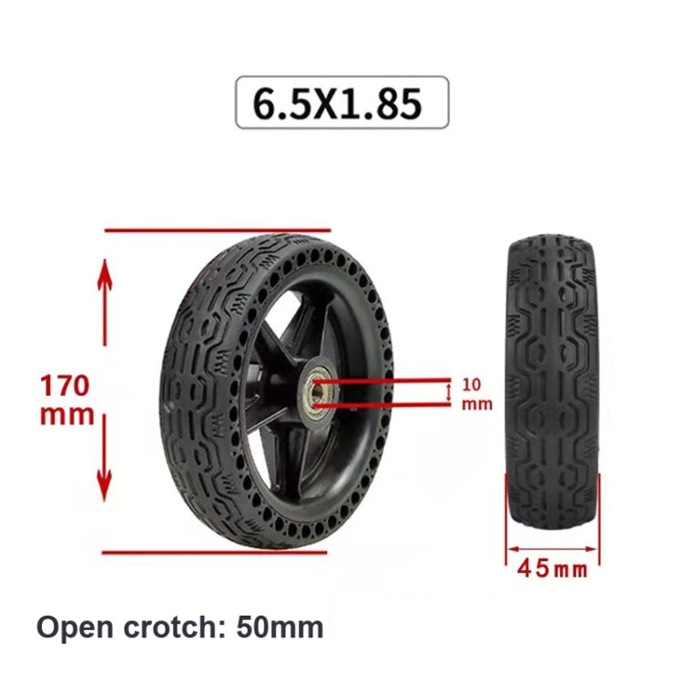6.5x1.85 Solid Tire Honeycomb Tire Electric Scooter Tire,Specification: With Plastic Wheel - Accessories & Parts by buy2fix | Online Shopping UK | buy2fix