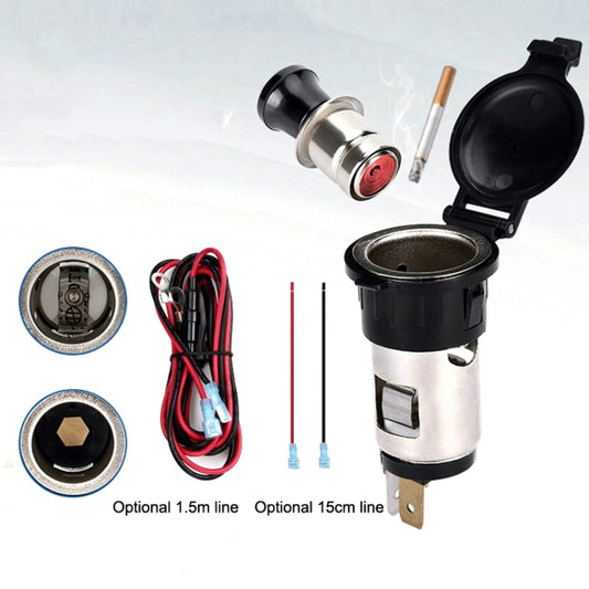 Car Modified Cigarette Lighter Car Charging Power Socket Cigarette Type (with 15cm Line) - Cigar Socket by buy2fix | Online Shopping UK | buy2fix