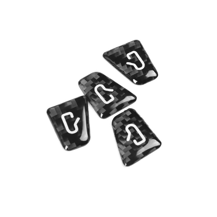 For Tesla Model 3/Y 4pcs /Set Car Window Switch Stickers(Black) - Car Interior Mouldings by buy2fix | Online Shopping UK | buy2fix
