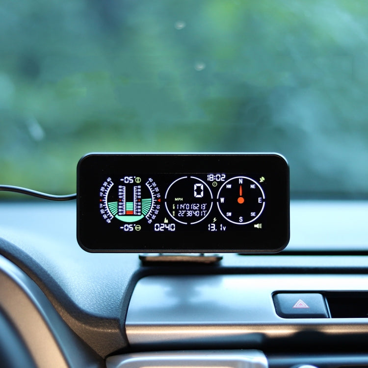 Car HUD Level Slope GPS Compass Altitude Display(M60) - Head Up Display System by buy2fix | Online Shopping UK | buy2fix