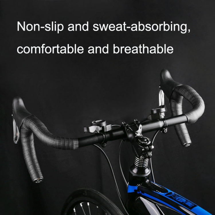 1 Pair Carbon Fiber Texture Road Bike Ties Snakeskin Handlebar Ties(White) - Decorative Accessories by buy2fix | Online Shopping UK | buy2fix