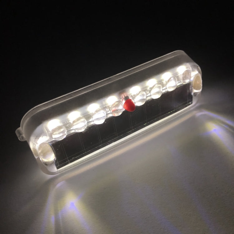 LED Solar Decorative Night Vibration Lighting Warning strobe Lamp(White) - Warning Lights by buy2fix | Online Shopping UK | buy2fix