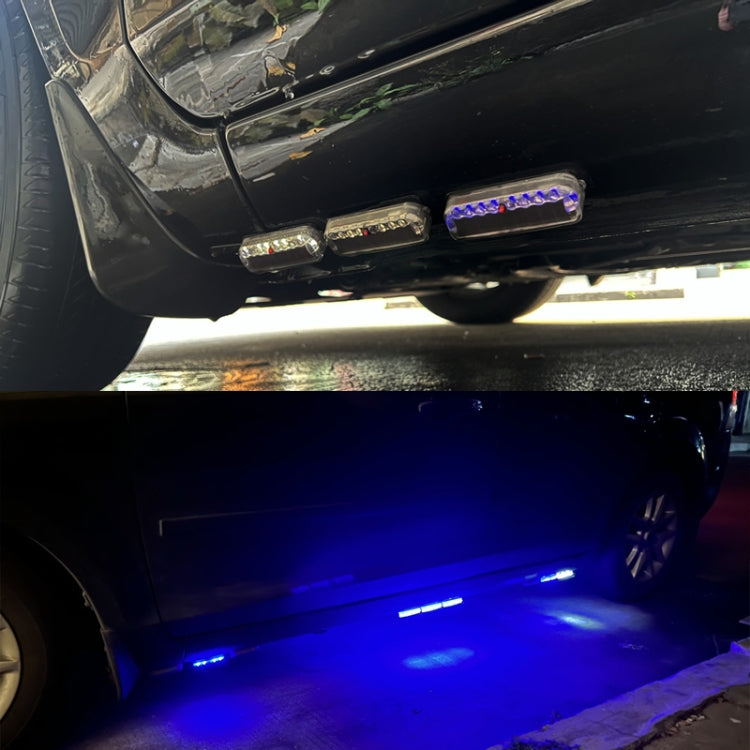 LED Solar Decorative Night Vibration Lighting Warning strobe Lamp(Blue) - Warning Lights by buy2fix | Online Shopping UK | buy2fix