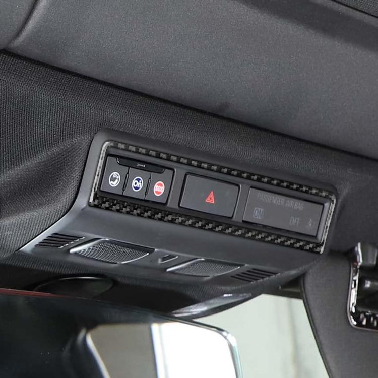 For Chevrolet Corvette C8 Warning Light Switch Frame Sticker(Black) - Car Interior Mouldings by buy2fix | Online Shopping UK | buy2fix