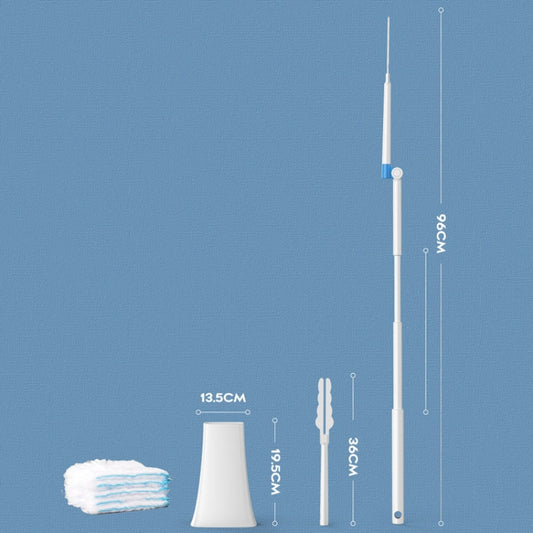 Disposable Household Vacuum Retractable Feather Duster, Style: With Base+4 Clothes by buy2fix