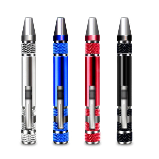 8 In 1 Screwdriver Aluminum Alloy Combination Disassembly Pen Repair Screwdriver(Blue) by buy2fix