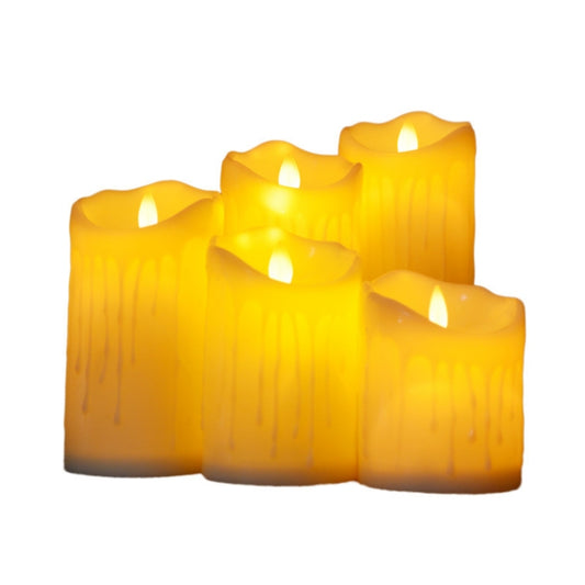 LED Electronic Candle Lights Halloween Christmas Decoration Props, Size: 7.5x20cm(Plastic Tears Candle Lights) by buy2fix