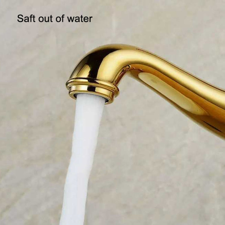 Hot And Cold Mixed Water Basin Imitation Water Faucet, Style: Short Model+Water Inlet Pipe by buy2fix