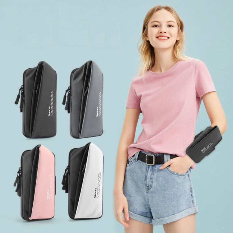 x3026 Running Waterproof Mobile Phone Arm Bag Outdoor Cycling Mobile Phone Bag(Grey) - 5.5~6.5 inch by buy2fix | Online Shopping UK | buy2fix