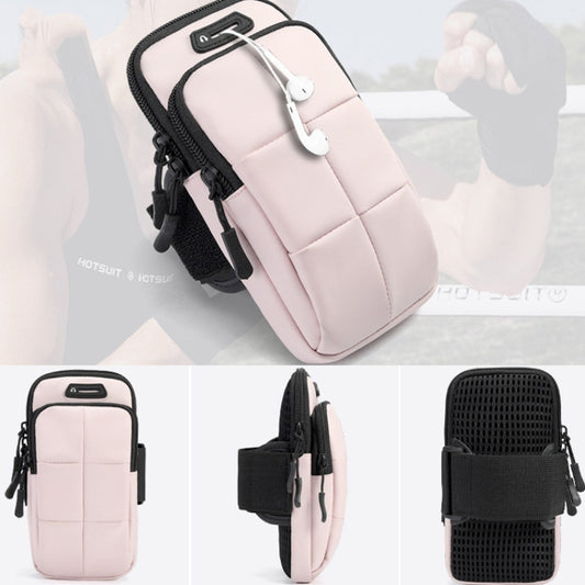 X3022 Sports Running Mobile Phone Arm Bag Fitness Waterproof Wrist Bag(Pink) - 5.5~6.5 inch by buy2fix | Online Shopping UK | buy2fix