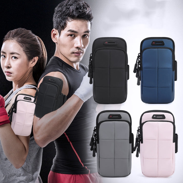 X3022 Sports Running Mobile Phone Arm Bag Fitness Waterproof Wrist Bag(Beige) - 5.5~6.5 inch by buy2fix | Online Shopping UK | buy2fix