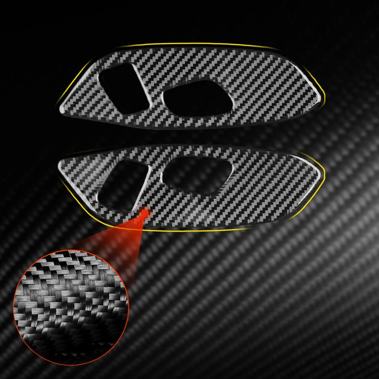 For Chevrolet Corvette C8 2pcs /Set Seat Adjustment Switch Frame Sticker(Black) - Car Interior Mouldings by buy2fix | Online Shopping UK | buy2fix