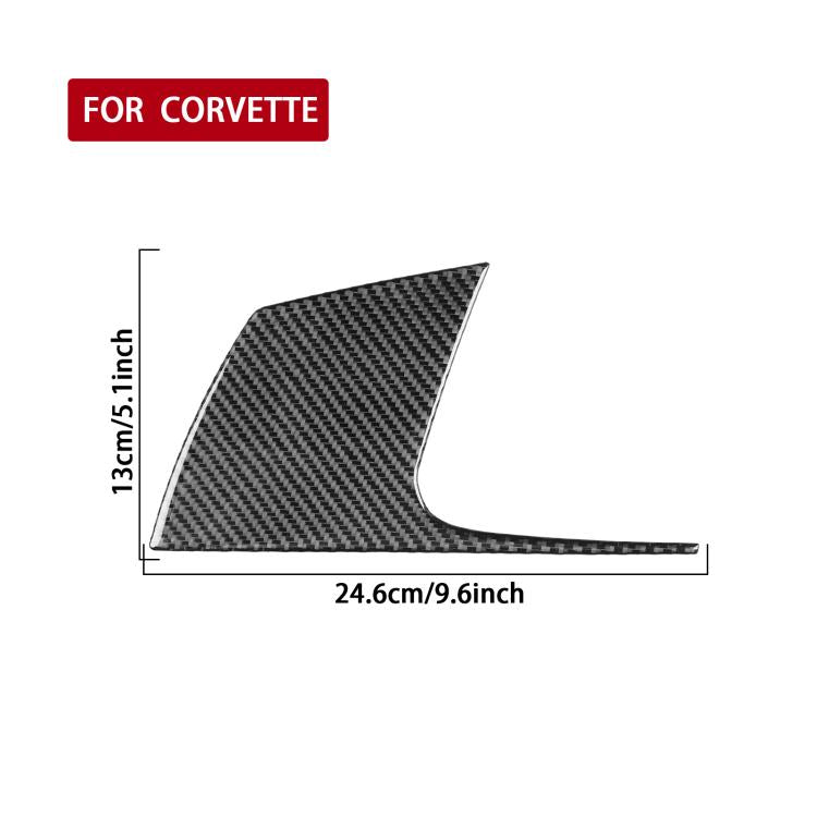 For Chevrolet Corvette C8 Left-Hand Drive Main Driver Side Decorative Stickers(Black) - Car Interior Mouldings by buy2fix | Online Shopping UK | buy2fix
