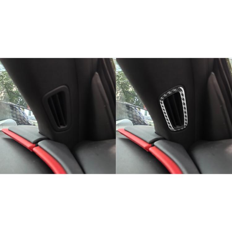For Chevrolet Corvette C8 2pcs /Set A-Pillar Air Outlet Decorative Stickers(Black) - Car Interior Mouldings by buy2fix | Online Shopping UK | buy2fix