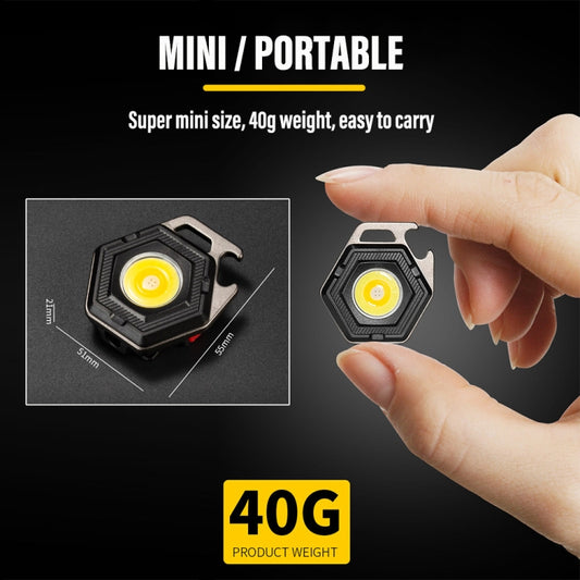 E-SMARTER W5131 Mini Keychain Strong Light Portable Flashlight, Specification: Tarnish by E-SMARTER
