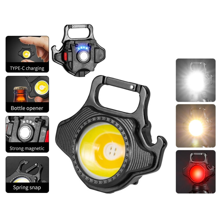 E-SMARTER W5133 Mini Keychain Strong Light Portable Flashlight, Specification: Black - Mini Flashlight by E-SMARTER | Online Shopping UK | buy2fix