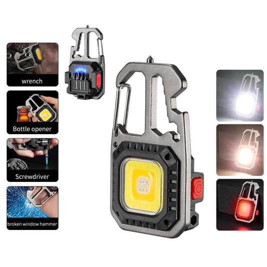 E-SMARTER W5138 Mini Bright Light Portable Flashlight, Specification: Black+Bracket by E-SMARTER