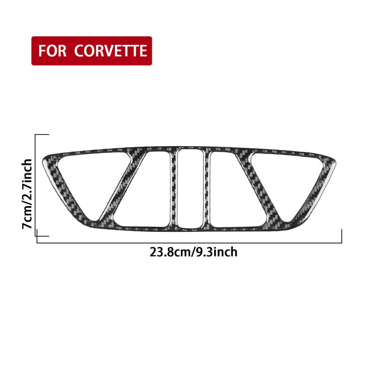 For Chevrolet Corvette C8 Trunk Buckle Decorative Sticker(Black) - Car Interior Mouldings by buy2fix | Online Shopping UK | buy2fix