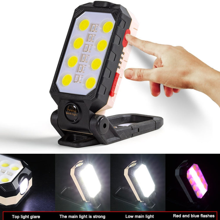 E-SMARTER COB Work Light USB Emergency Flashlight Maintenance Lamp, Style: W598B Small by E-SMARTER