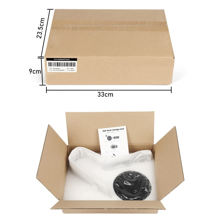 For Dyson Supersonic Hair Dryer Stand Holder With Cable Storage Function(Silver) by buy2fix