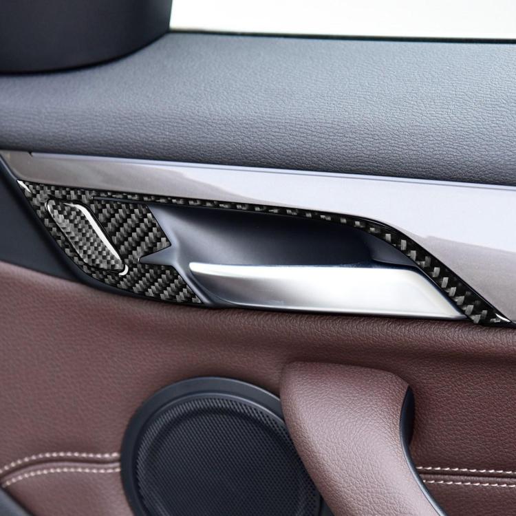 For BMW X1 F48/X2 F39 5pcs /Set Left-Hand Drive Door Handle Frame Sticker(Black) - Car Interior Mouldings by buy2fix | Online Shopping UK | buy2fix