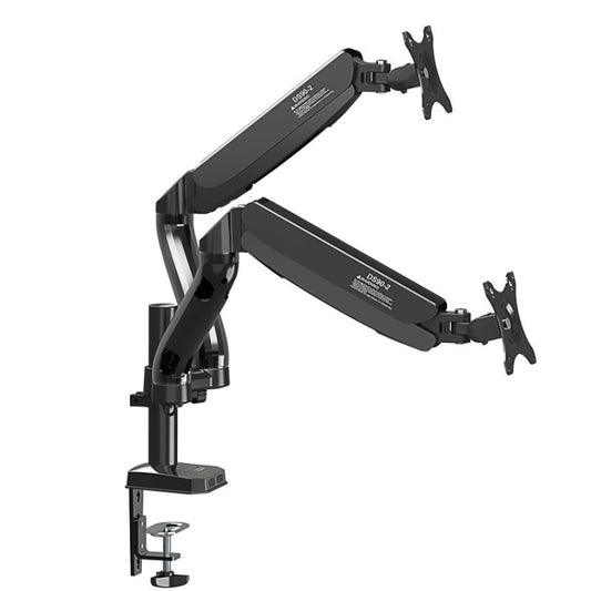 KALOC Computer Monitor Desktop Double Screen Air Pressure Lifting Bracket - Laptop Stand by KALOC | Online Shopping UK | buy2fix