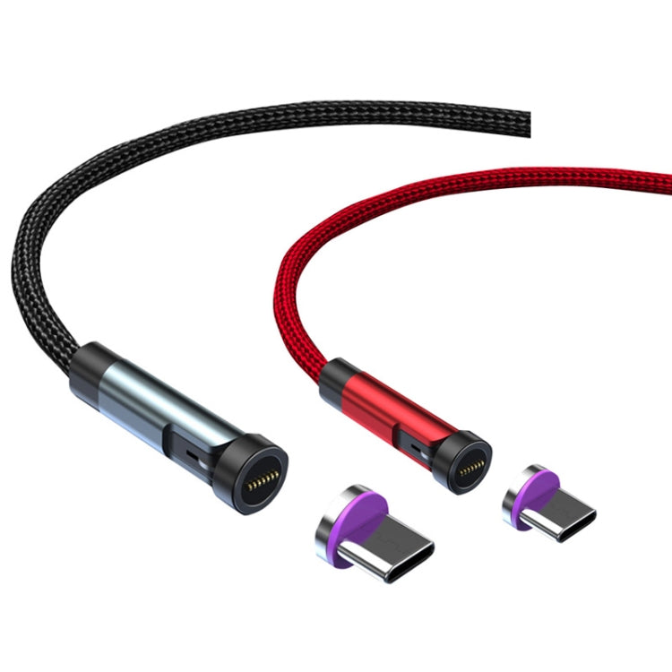 CC57 Type-C / USB-C Magnetic Interface Rotating Fast Charging Data Cable, Cable Length: 2m(Black) - Charging Cable & Head by buy2fix | Online Shopping UK | buy2fix