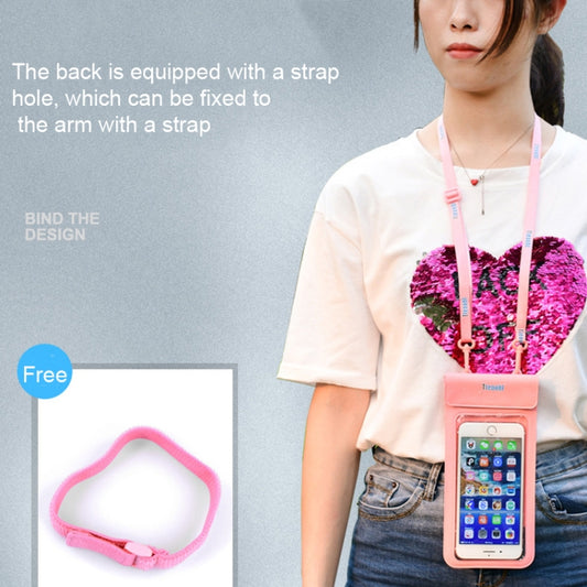 Tteoobl 30m Underwater Mobile Phone Waterproof Bag, Size: Large(Pink) - Waterproof Bag by Tteoobl | Online Shopping UK | buy2fix