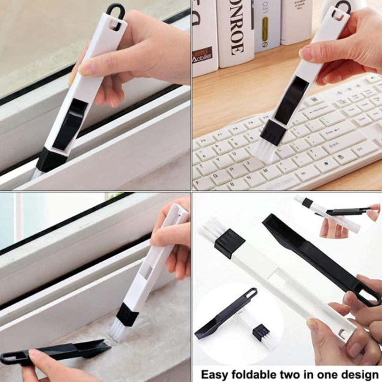 5PCS / Set Groove Cleaning Brush Multi-tool Household Door and Window Brush(White) by buy2fix
