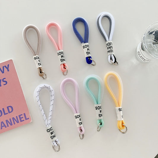 5 PCS Mobile Phone Case Lanyard Braided Mesh Rope Bag Pendant Decoration(Cyan) - Lanyards & Wrist Straps by buy2fix | Online Shopping UK | buy2fix