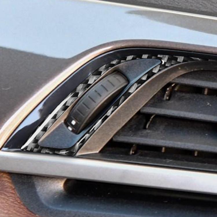 For BMW X1 F48/X2 F39 2pcs /Set Left-Hand Drive Dashboard Air Conditioner Air Vent Knob Sticker(Black) - Car Interior Mouldings by buy2fix | Online Shopping UK | buy2fix