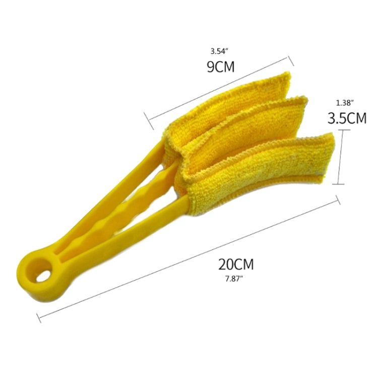 AQ-CS01 Multifunctional Car Beauty Tool Brush Air Outlet Cleaning Brush(Yellow) - Car washing supplies by buy2fix | Online Shopping UK | buy2fix