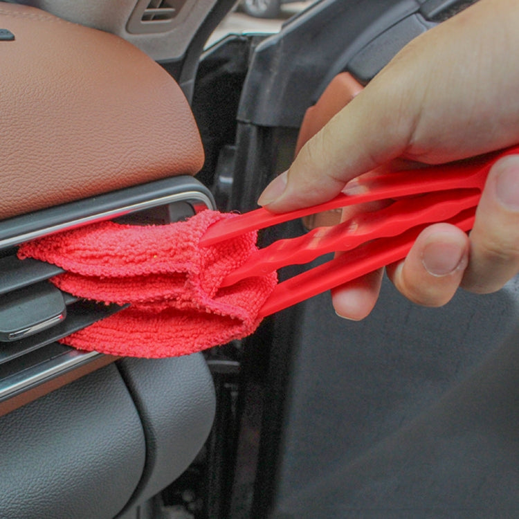 AQ-CS01 Multifunctional Car Beauty Tool Brush Air Outlet Cleaning Brush(Red) - Car washing supplies by buy2fix | Online Shopping UK | buy2fix