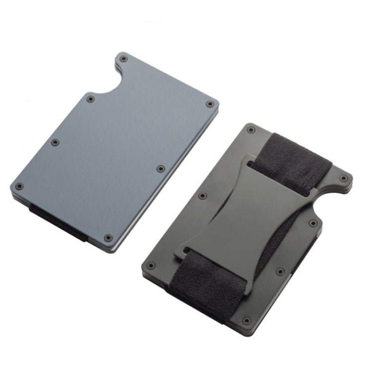 ZDL-05 Tracker Protection Organizer Metal Card Holder For AirTag(Black) - Other by buy2fix | Online Shopping UK | buy2fix