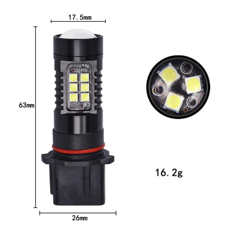 1pair Automotive High-Power LED White Light Fog Lamp(P13W) - Fog / Driving Lights by buy2fix | Online Shopping UK | buy2fix