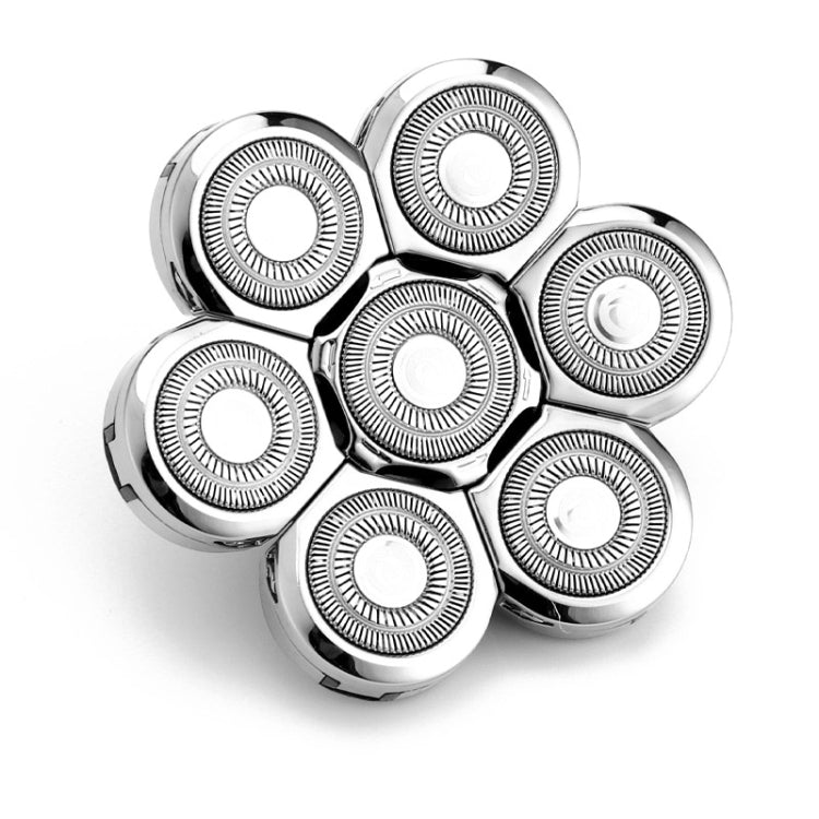 Shaver Replaceable Washable Double Ring Knife Mesh Floating Head 7 Knife Net - Shavers Parts by buy2fix | Online Shopping UK | buy2fix