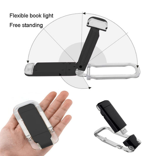 USB Charging LED Dimmable Portable Bookmark Light(Black) by buy2fix