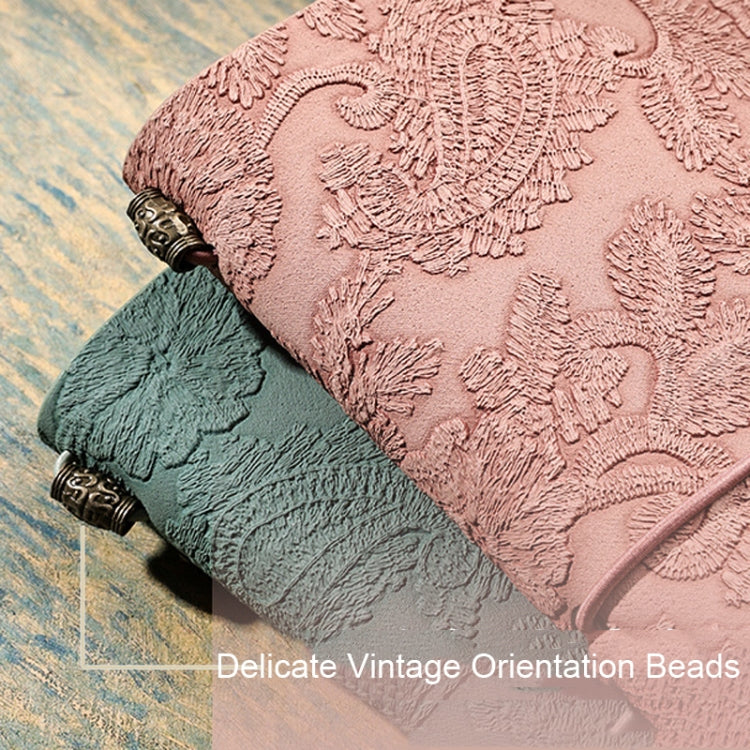 A6 Retro Lace Carved Girls Hand Ledger Diary With 3 Separate Inner Pages(Pink) - Notebooks by buy2fix | Online Shopping UK | buy2fix
