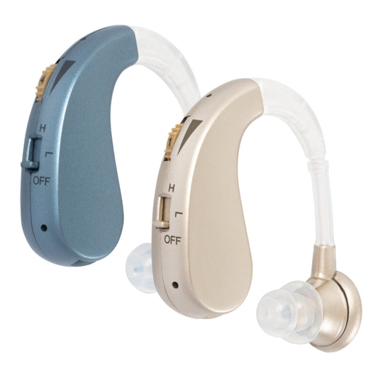 Hearing Aid Audiphones Sound Amplifier EU Plug(Blue) by buy2fix