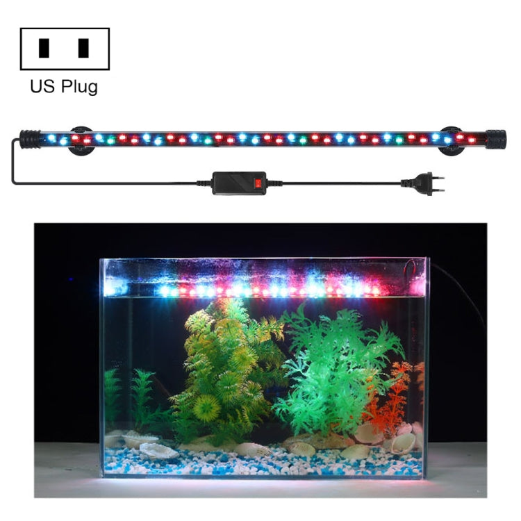 Q60CF RGB Light 90-260V Aquarium Diving Light LED Fish Tank Light(US Plug) - Fish Tank Lamps by buy2fix | Online Shopping UK | buy2fix