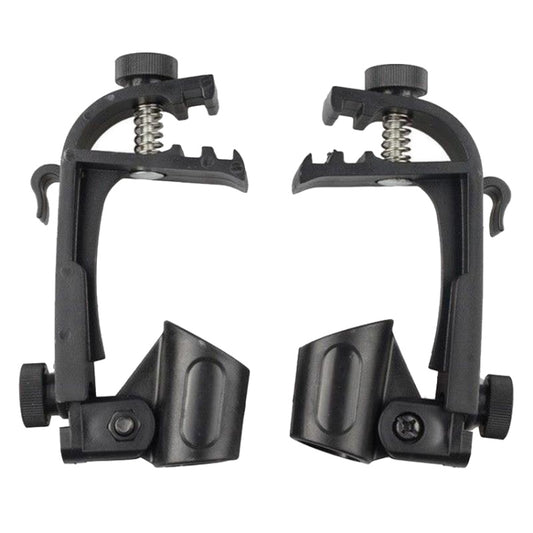 2 PCS Adjustable Clip On Drum Rim Shock Mount Microphone Mic Clamp Holder(M00661) - Percussion Accessories by buy2fix | Online Shopping UK | buy2fix