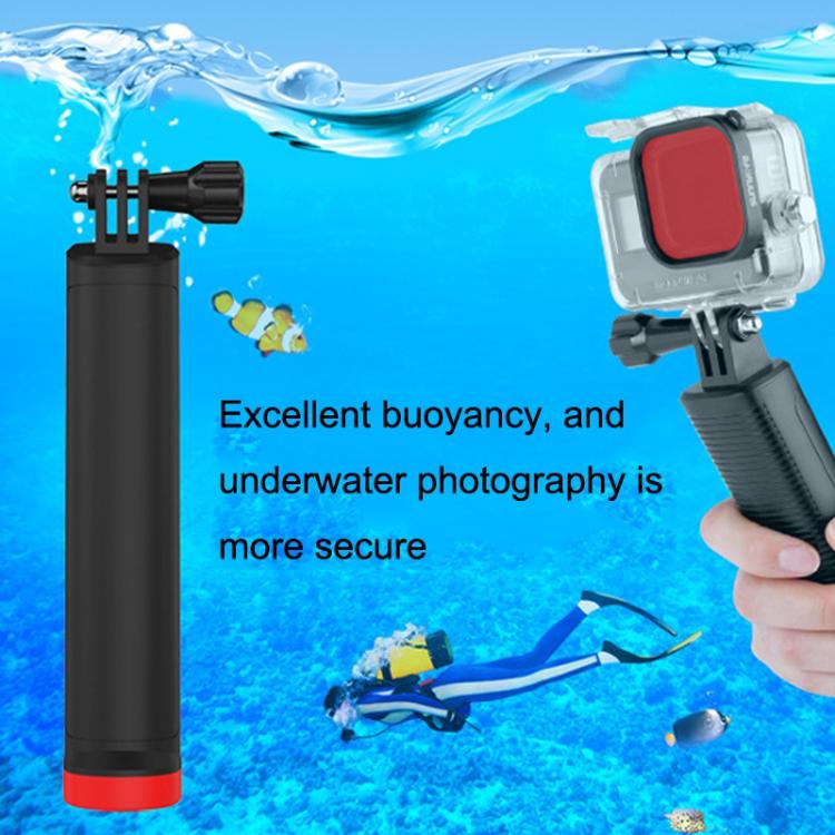 Sunnylife TY-Q9260 For Action 3 / GoPro Hero 11 / 360 ONE RS Action Camera Handle Floating Rod(Black) - Floating Grip & Ball by Sunnylife | Online Shopping UK | buy2fix