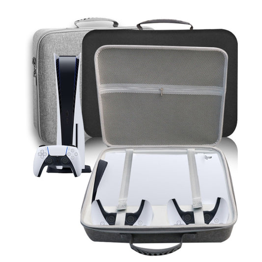 For PS5 Slim Game Console EVA Storage Bag Handbag Carrying Case(1959 Gray) by buy2fix