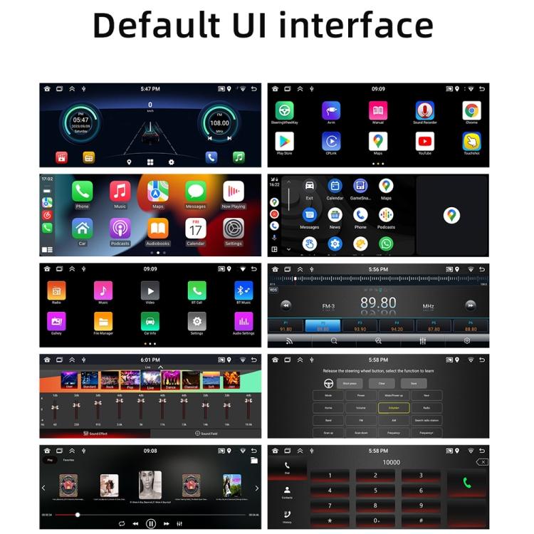 Car Radio Wireless Bluetooth Hands-Free Android Navigation, Memory: 2+64G(With Camera+Microphone) - Car MP3 & MP4 & MP5 by buy2fix | Online Shopping UK | buy2fix