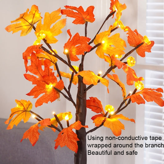 SJ-SD007 Christmas Halloween LED Maple Pumpkin Decoration Light, Style: Detachable Base+Timing by buy2fix