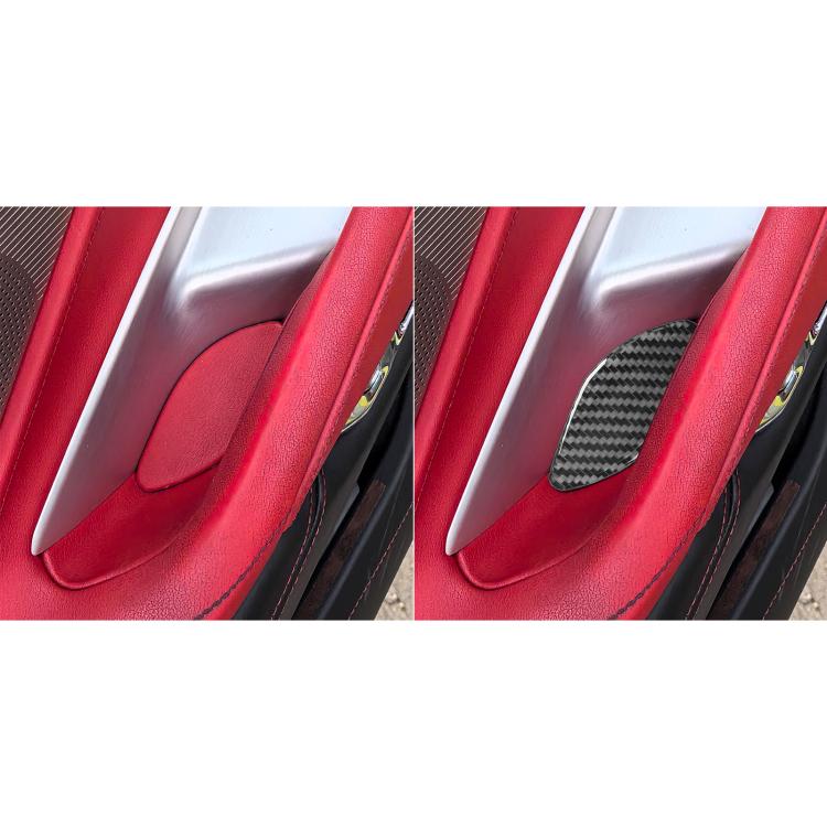 For Chevrolet Corvette C8 2pcs /Set Inner Door Bowl Sticker(Black) - Car Interior Mouldings by buy2fix | Online Shopping UK | buy2fix