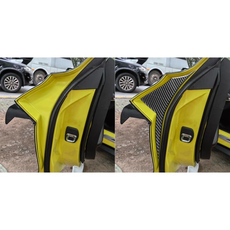 For Chevrolet Corvette C8 2pcs /Set Car Door Decorative Sticker(Black) - Car Interior Mouldings by buy2fix | Online Shopping UK | buy2fix