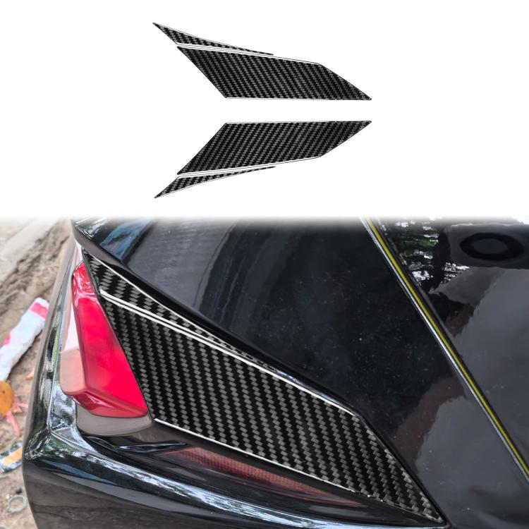 For Chevrolet Corvette C8 4pcs /Set Taillight Both Sides Decorative Stickers(Black) - Car Interior Mouldings by buy2fix | Online Shopping UK | buy2fix